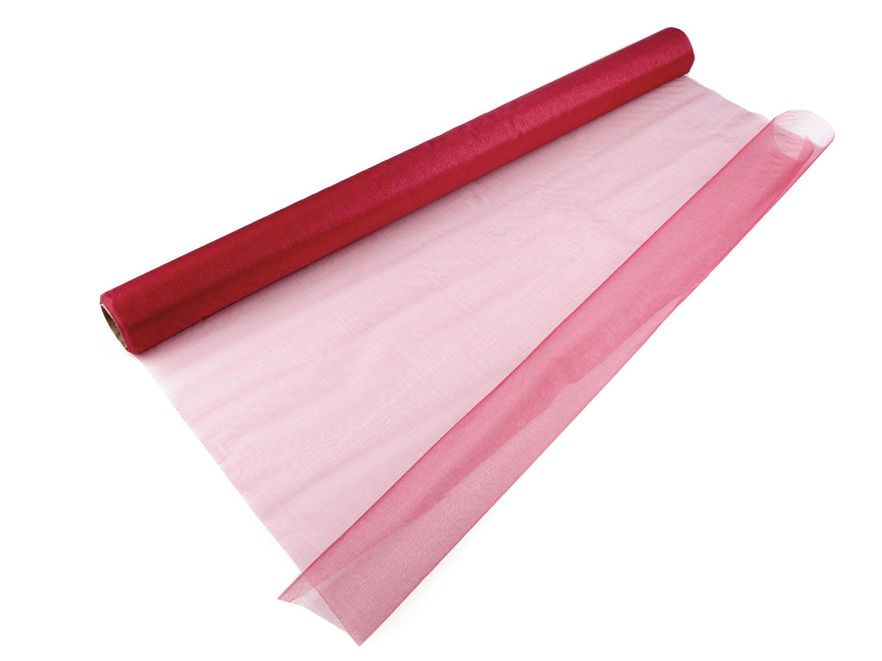 Organza latime 72 cm - Bordo (45 Metri)