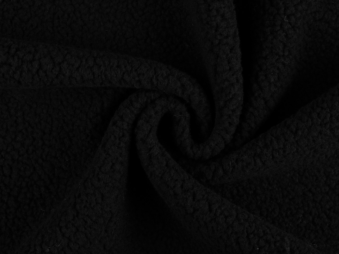 Blana imitatie miel - Negru (1 Metru)