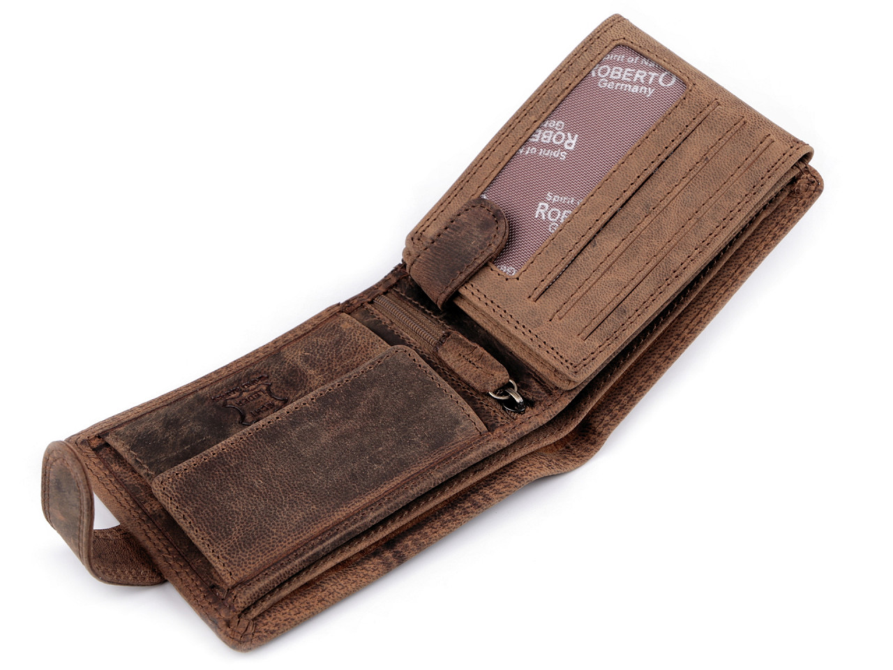 Portofel barbatesc piele 9,5x12 cm - Negru (1 Bucată)