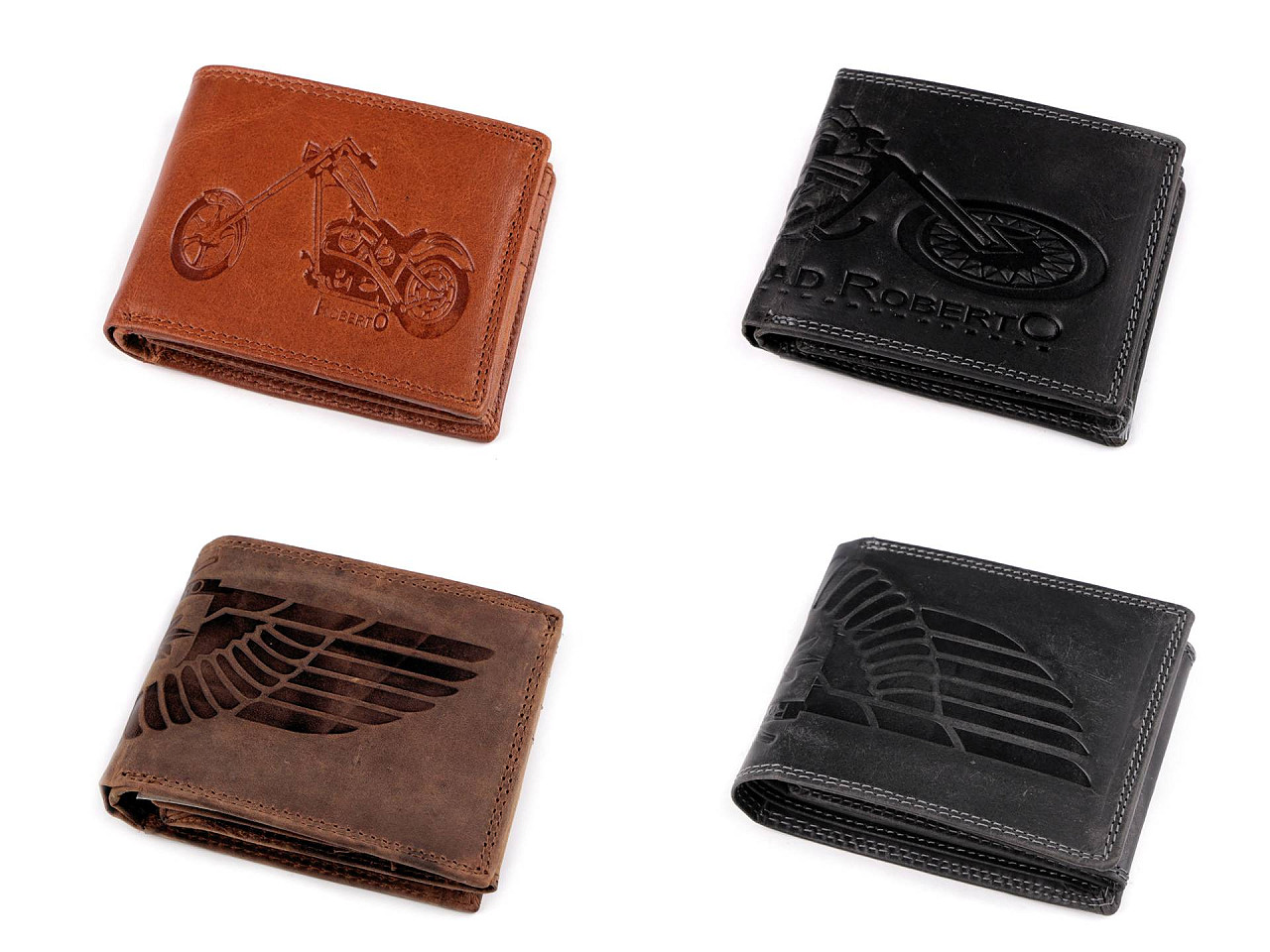 Portofel barbatesc piele 9,5x12 cm - Negru (1 Bucată)