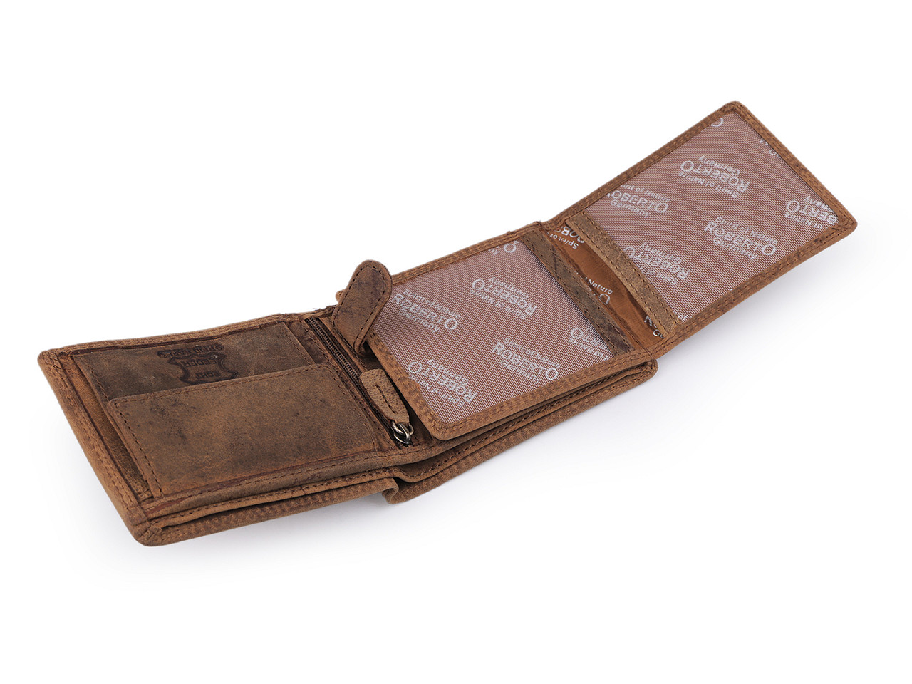 Portofel barbatesc piele 9,5x12 cm - Negru (1 Bucată)