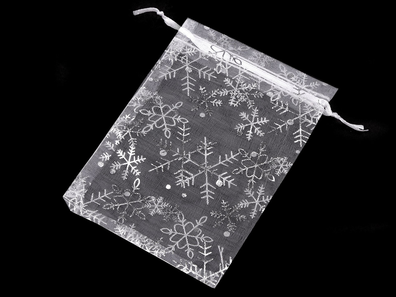 Saculet cadouri organza 10x15 cm - Alb (100 Bucăți)