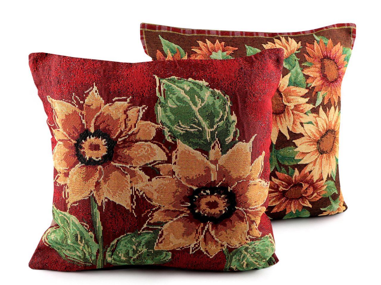 Față de pernă goblen 45x45 cm - Roșu (1 Bucată)