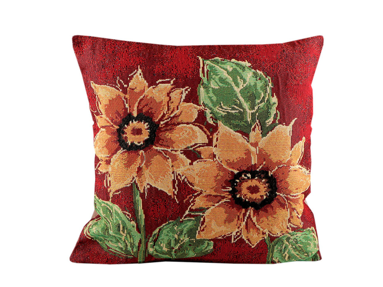 Față de pernă goblen 45x45 cm - Roșu (1 Bucată)