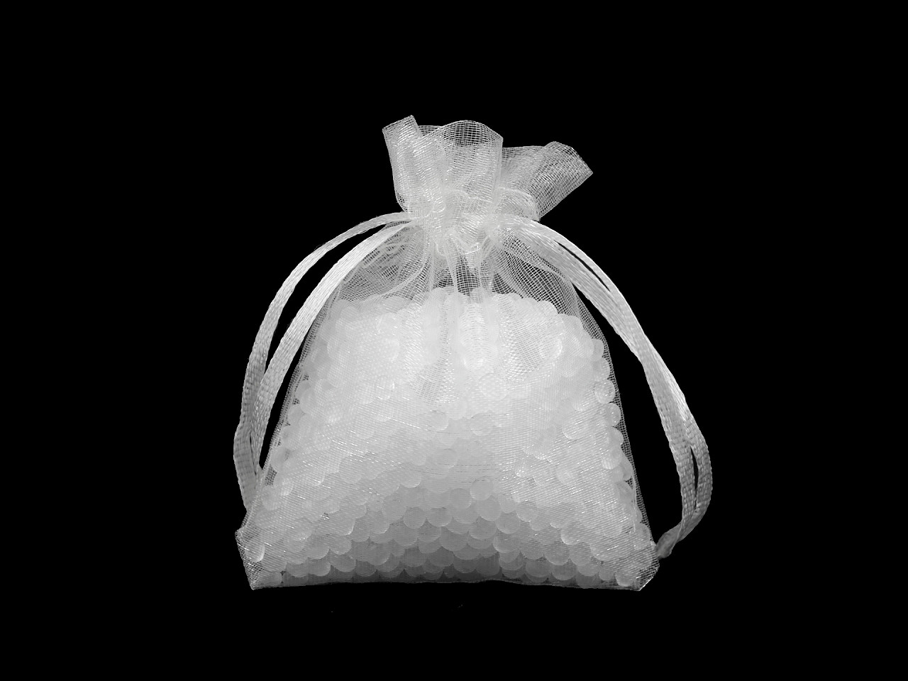 Săculeț cadou organza 7x9 cm - Crem deschis (100 Bucăți)