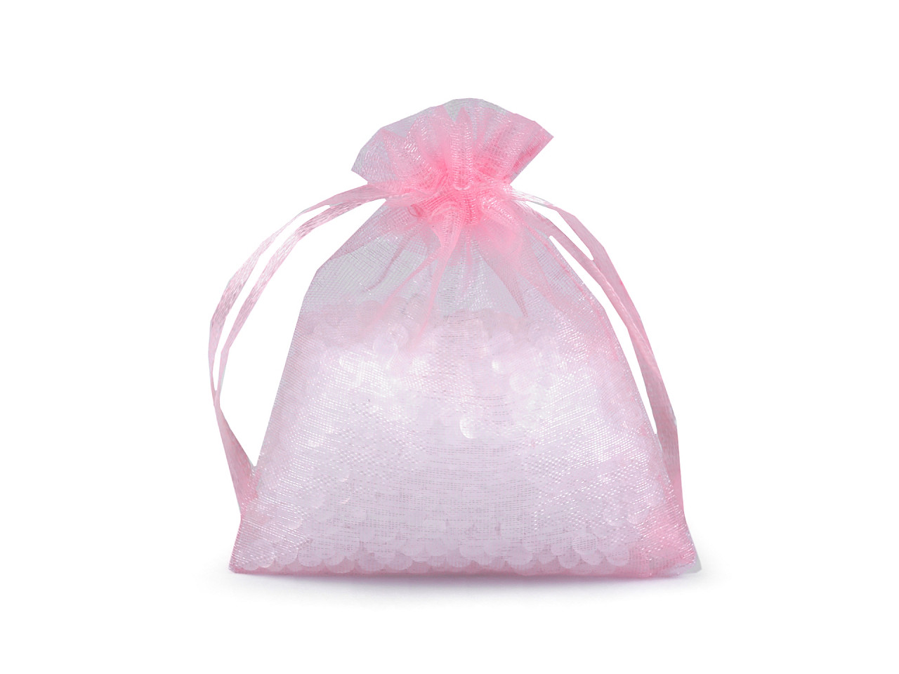 Săculeț cadou organza 7x9 cm - Crem deschis (100 Bucăți)