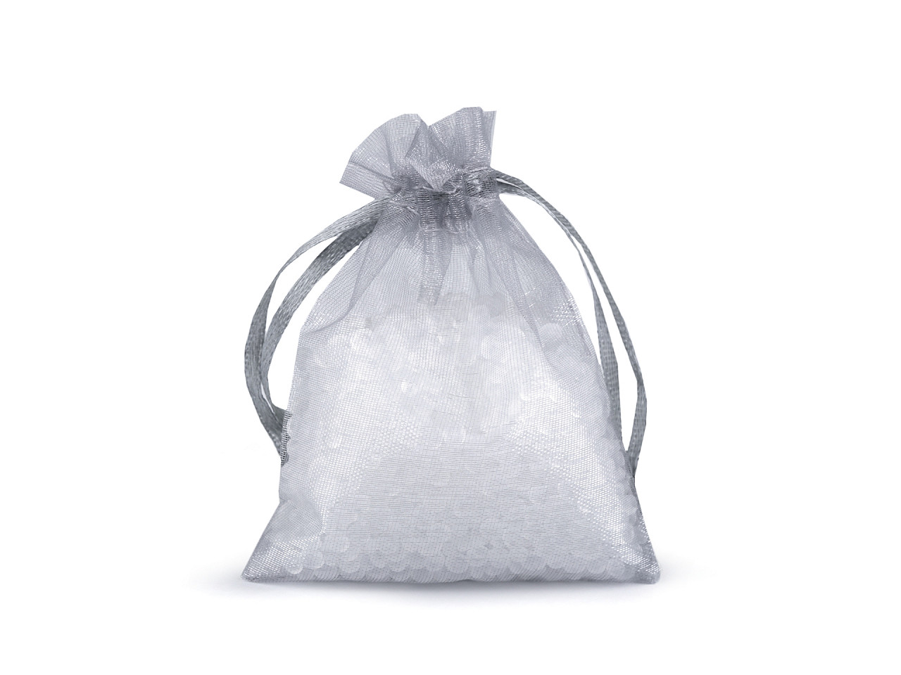 Săculeț cadou organza 7x9 cm - Crem deschis (100 Bucăți)