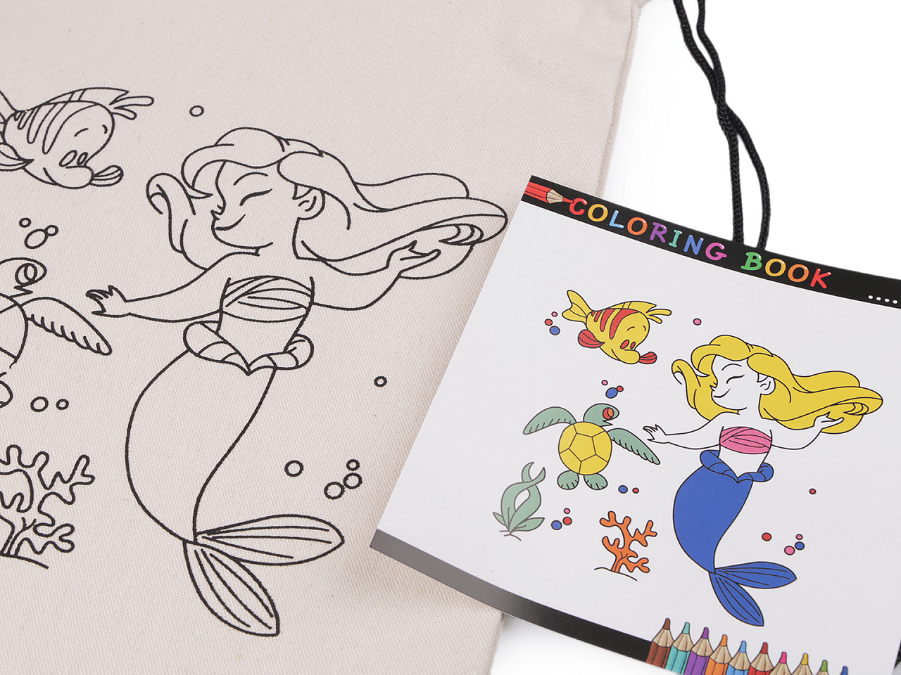 Sac din bumbac copii 27x35 cm - Ecru deschis (1 Bucată)