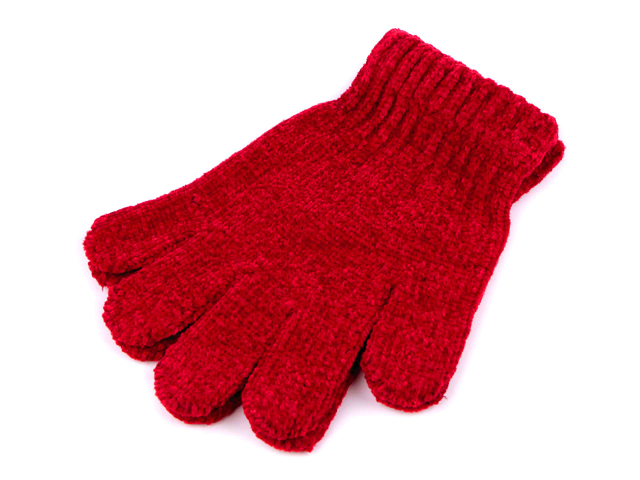 Mănuși chenille pentru copii - Albastru închis (1 Pereche)