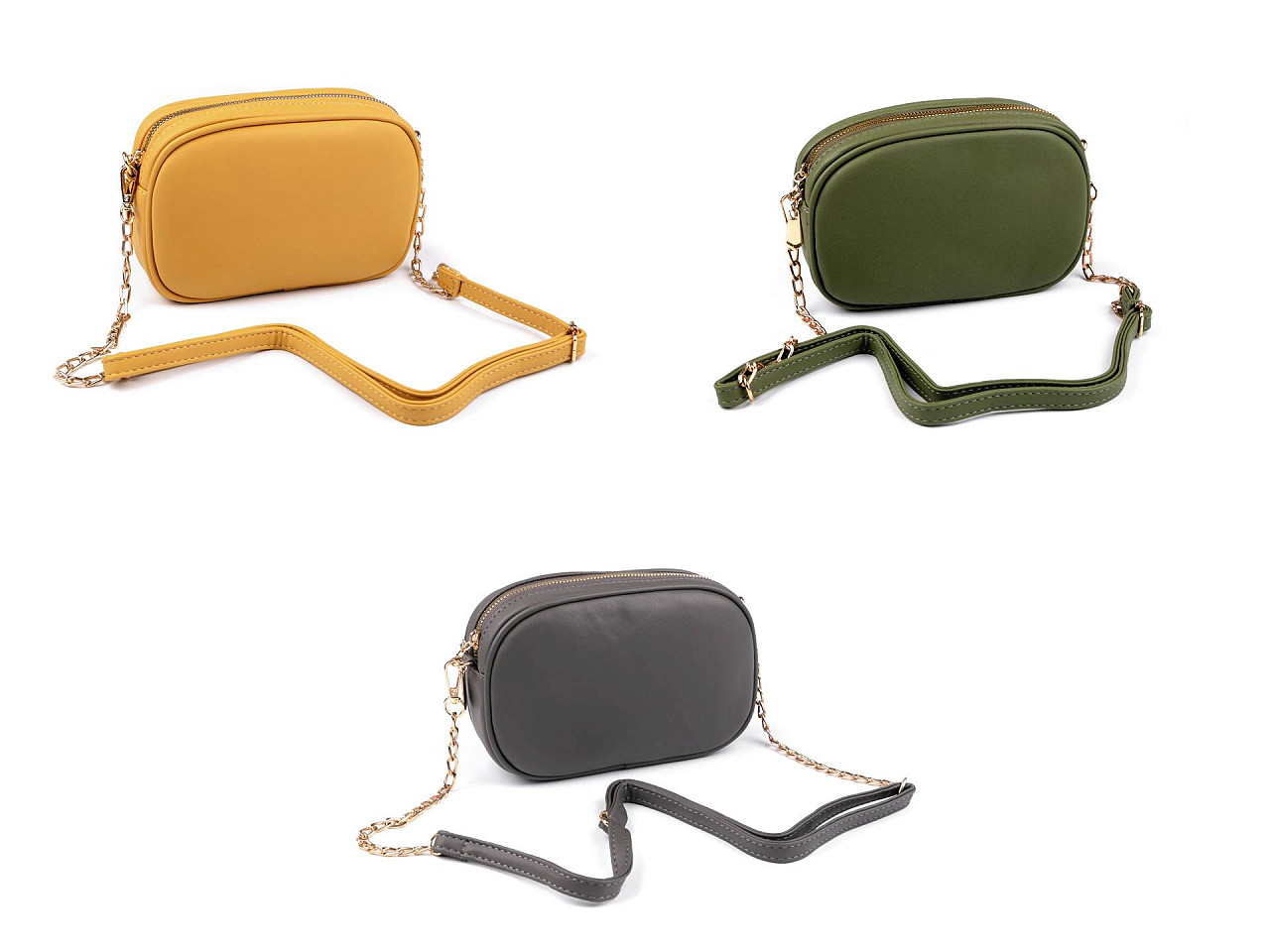 Geanta crossbody dama/fete 13,5x20 cm - Gri neutral (1 Bucată)