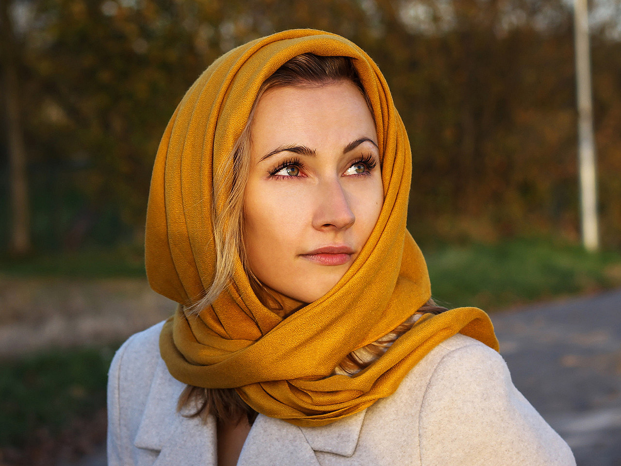 Eșarfă uni 90x90 cm - Verde (1 Bucată)