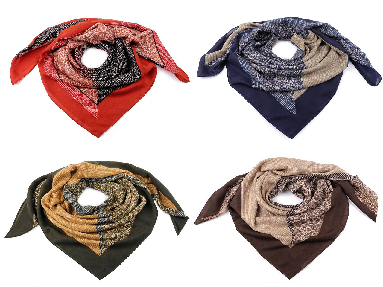 Eșarfă 105x105 cm - Albastru închis (1 Bucată)