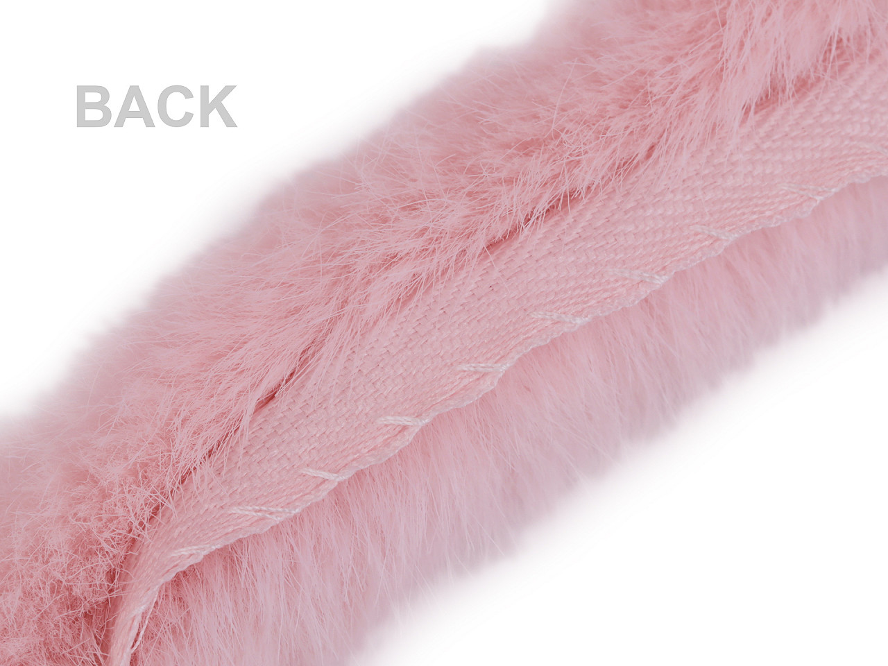 Blană sintetică decorativă, lățime 3 cm - Bej deschis (1 Metru)