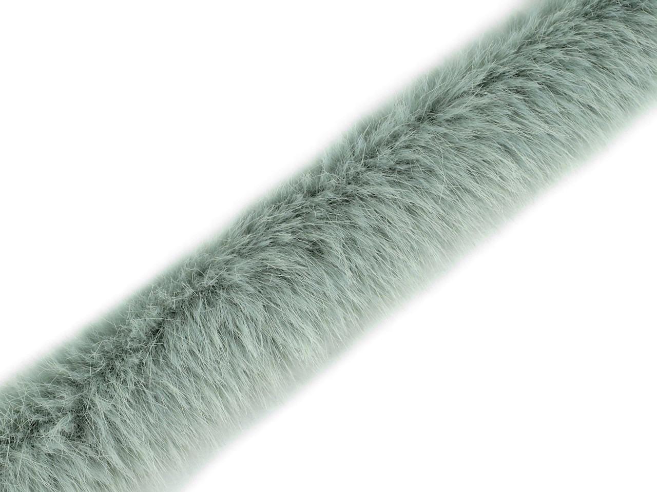 Blană sintetică decorativă, lățime 3 cm - Bej deschis (1 Metru)