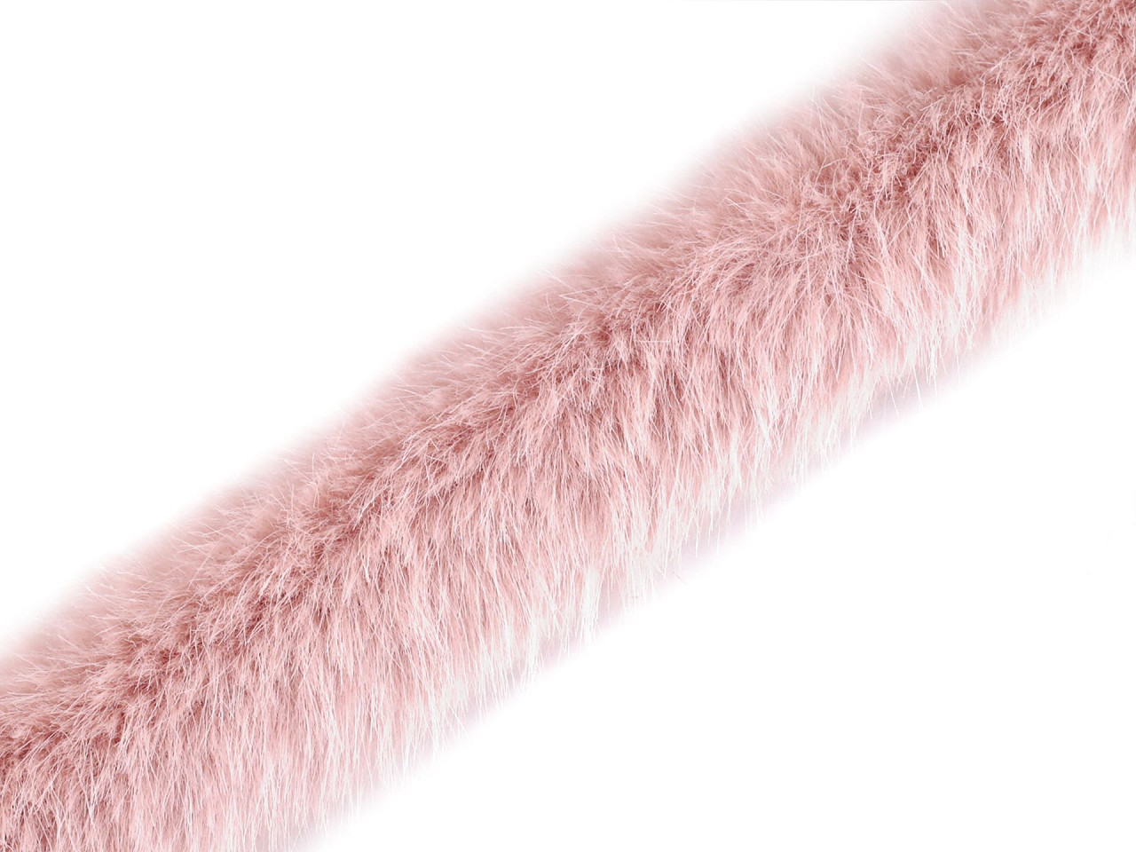 Blană sintetică decorativă, lățime 3 cm - Bej deschis (1 Metru)