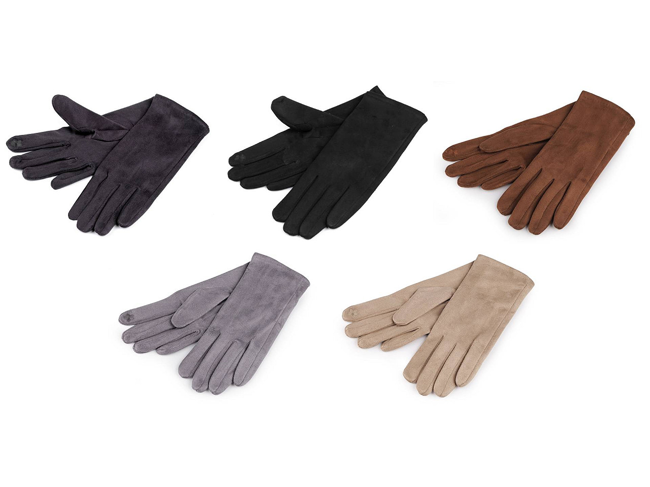 Mănuși de damă, tactile - Gri închis (1 Pereche)