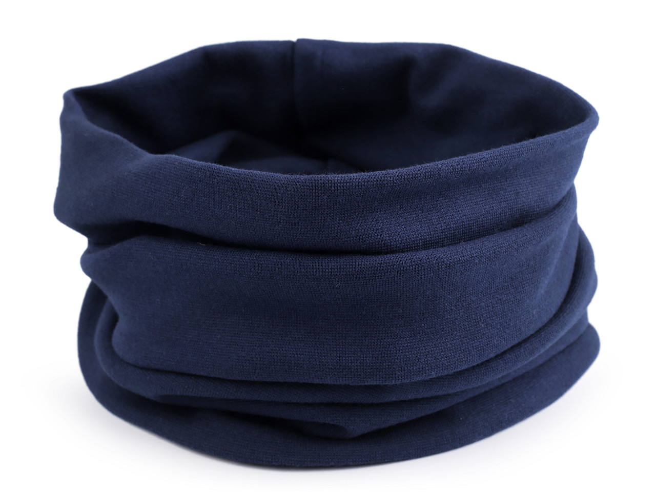 Caciula din bumbac  / fular unisex - Negru (1 Bucată)