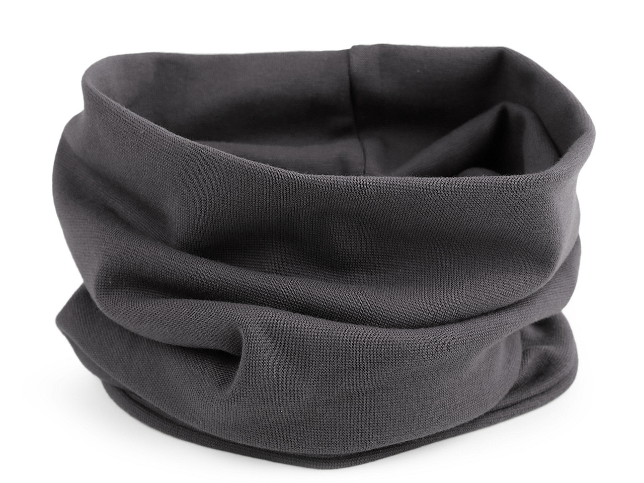 Caciula din bumbac  / fular unisex - Negru (1 Bucată)