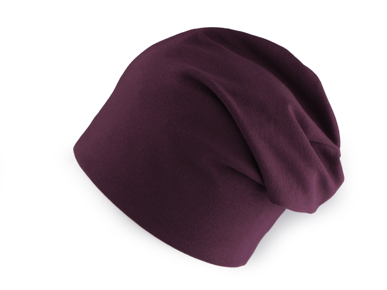 Caciula din bumbac  / fular unisex - Negru (1 Bucată)