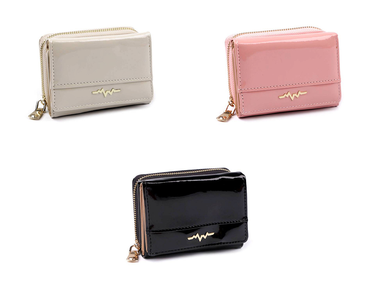 Portofel de dama 8x11 cm - Negru (1 Bucată)