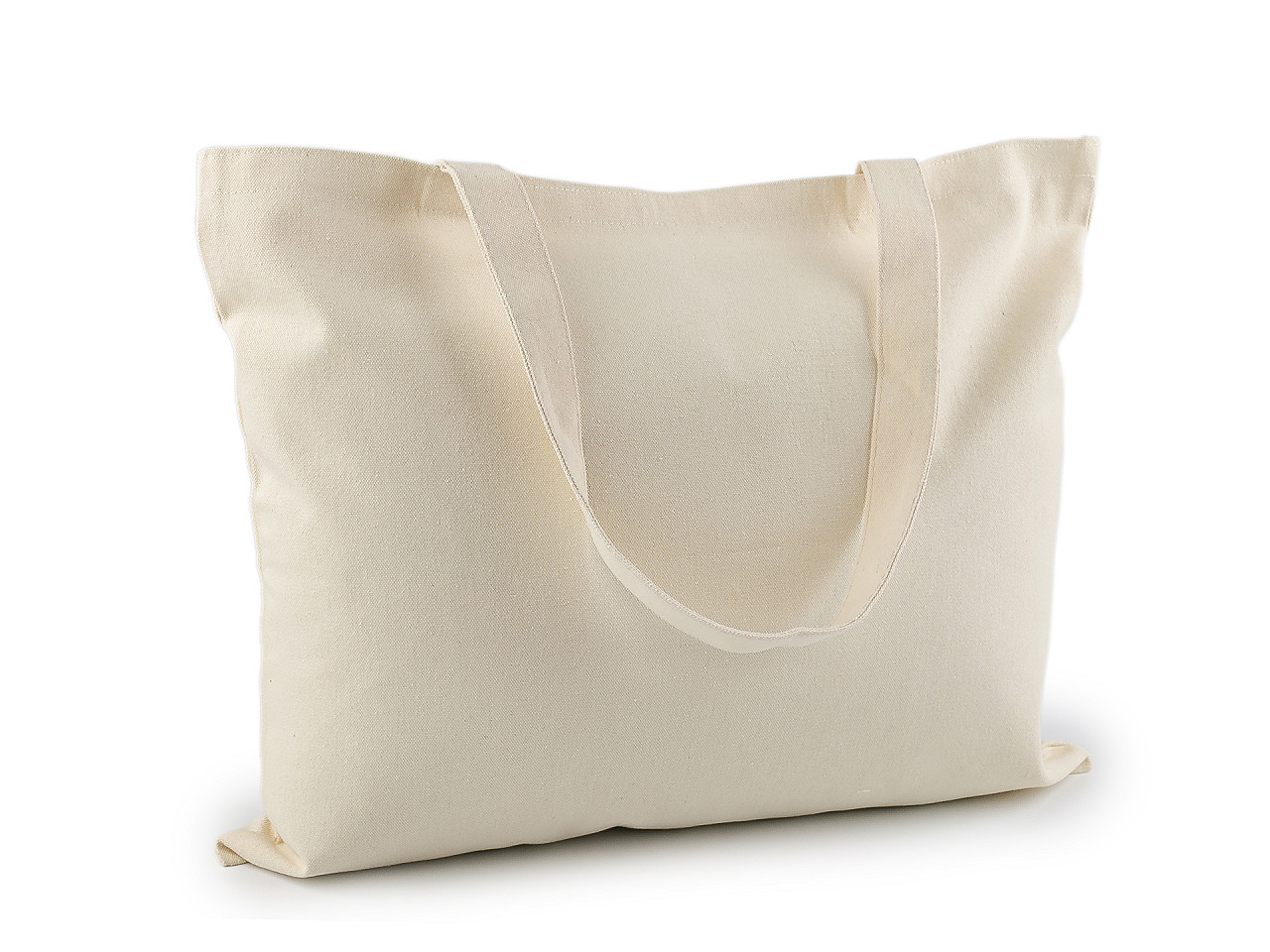 Geanta textila din bumbac decorabila 47x38 cm - Alb natural (1 Bucată)