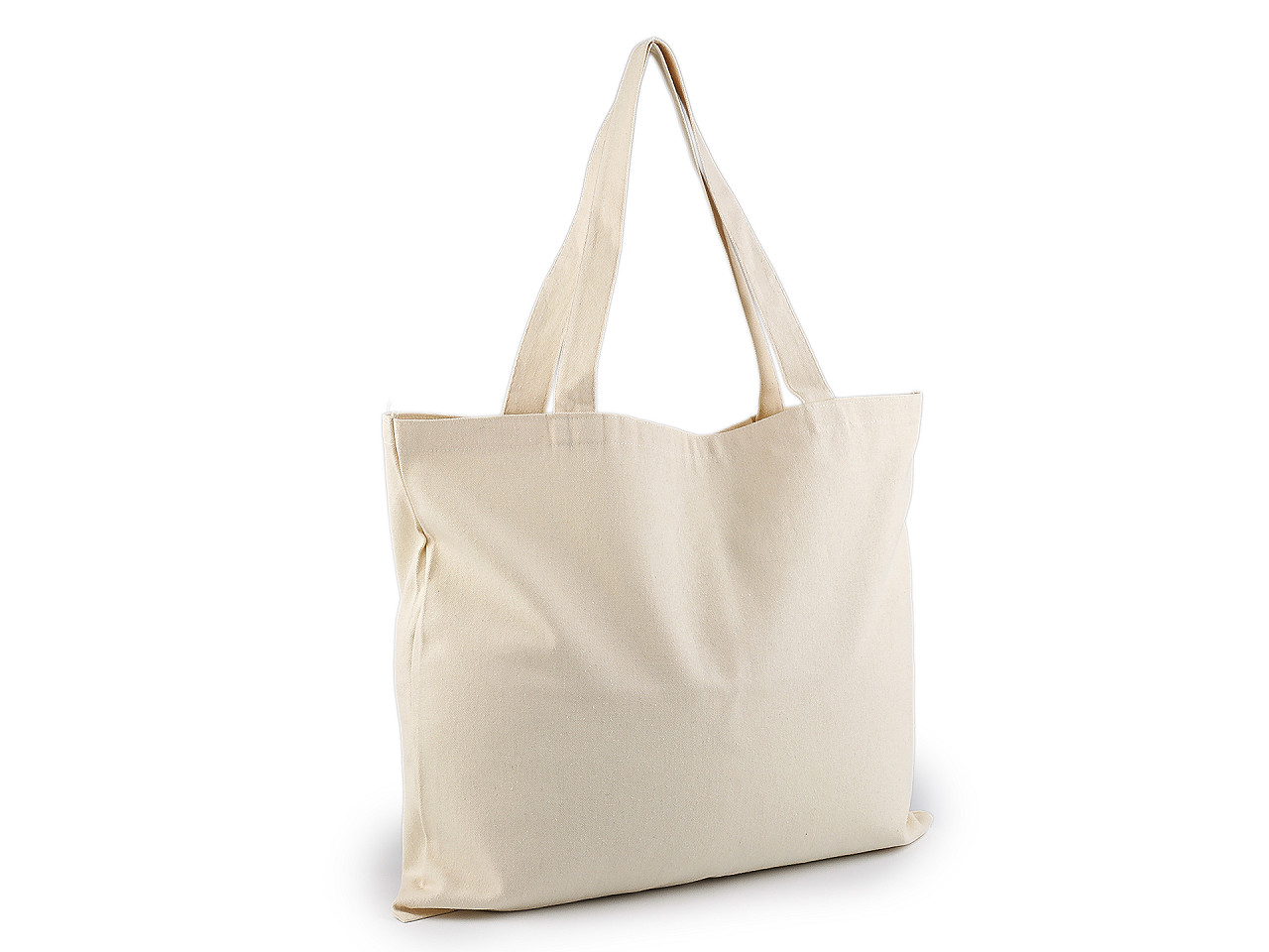 Geanta textila din bumbac decorabila 47x38 cm - Alb natural (1 Bucată)