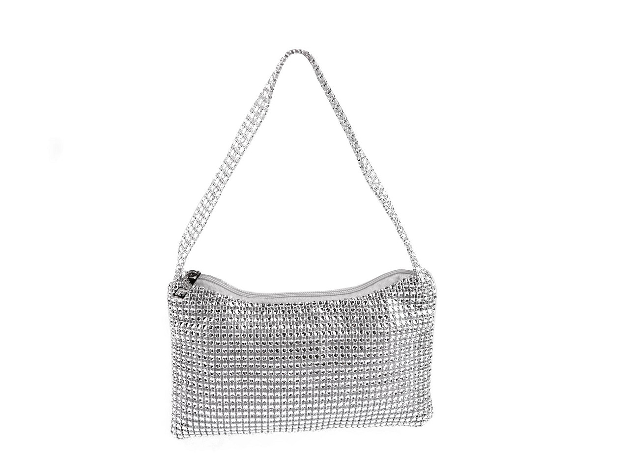 Geanta de mana 22x13 cm - Argintiu (1 Bucată)