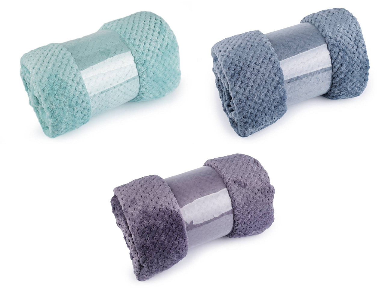 Patura microflanel structurata 150x200 cm - Violet (1 Bucată)