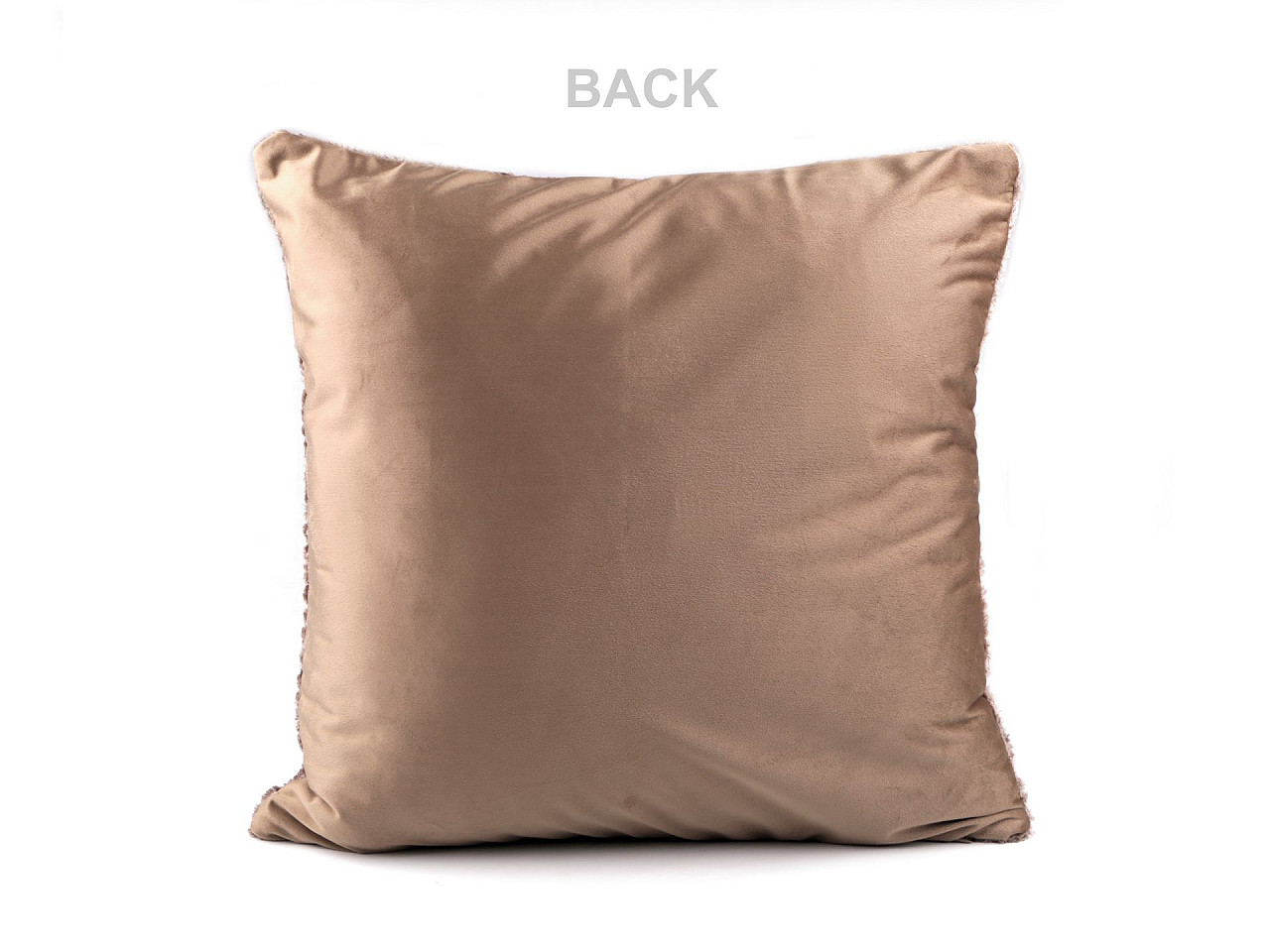 Fata de perna plusata 45x45 cm - Gri neutral (1 Bucată)