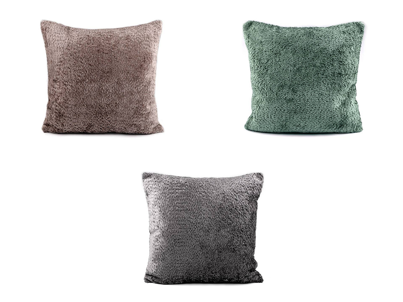 Fata de perna plusata 45x45 cm - Gri neutral (1 Bucată)