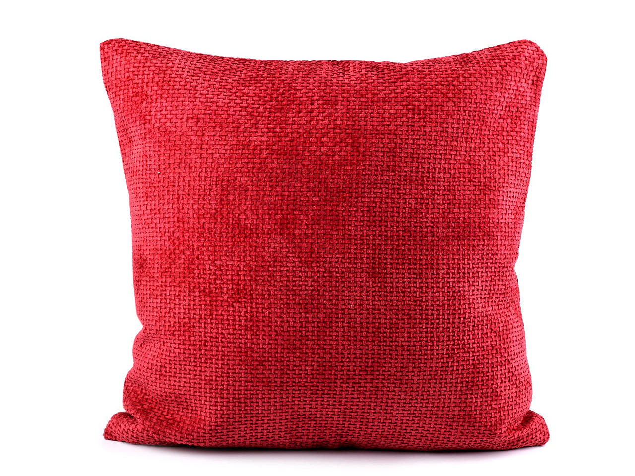 Fata de perna din catifea 45x45 cm - Roșu (1 Bucată)