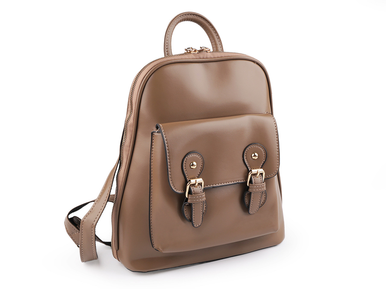 Rucsac/geanta de dama 2 in 1 27x31 cm - Maro coniac (1 Bucată)