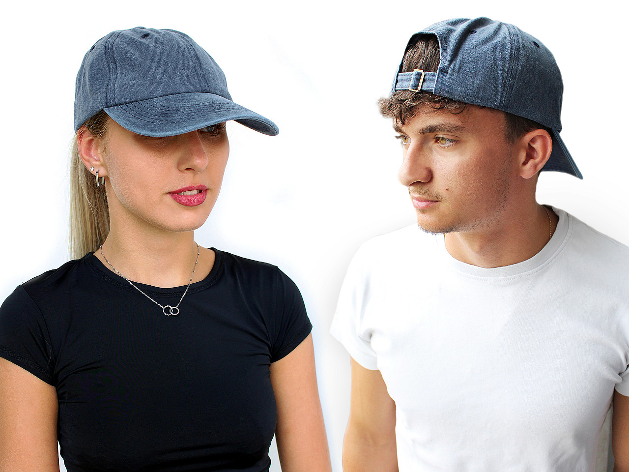 Șapcă din bumbac unisex - Albastru denim (1 Bucată)