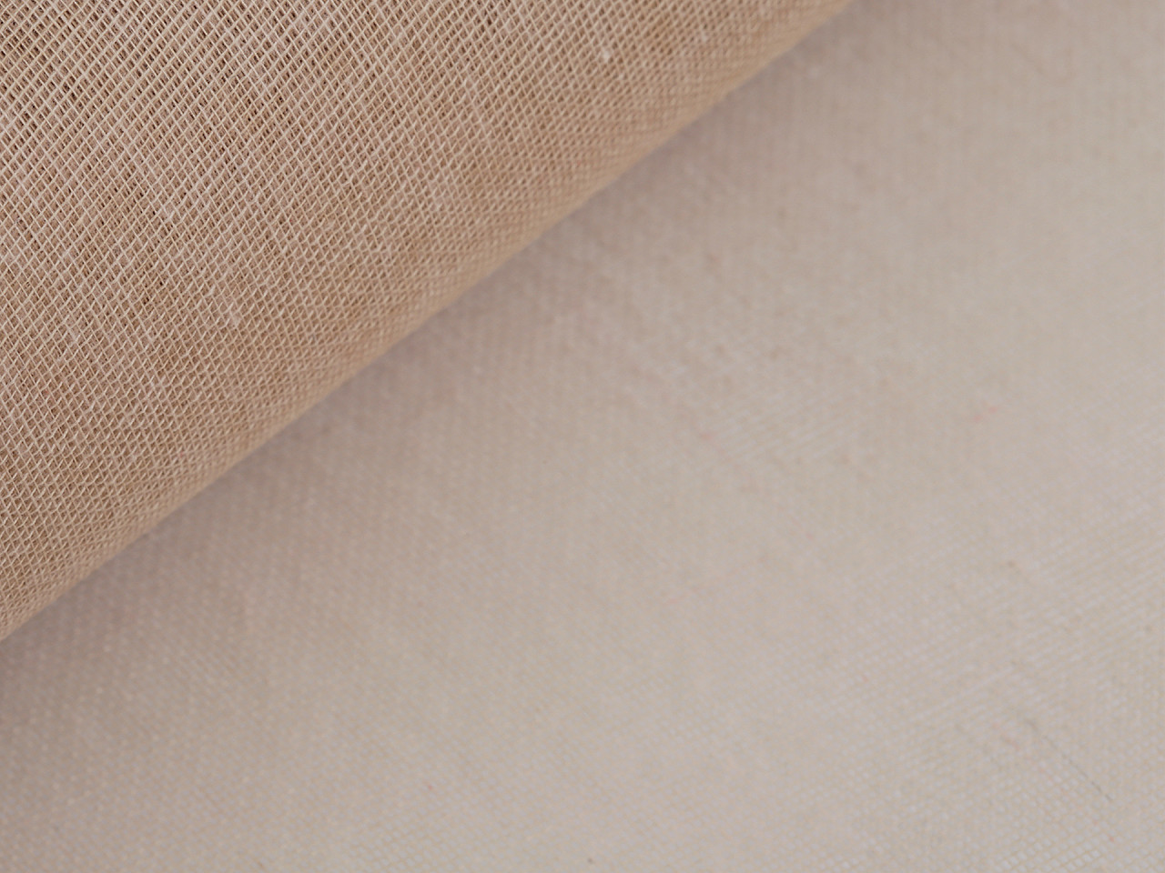 Tulle din bumbac latime 50 cm - Bej (1 Metru)
