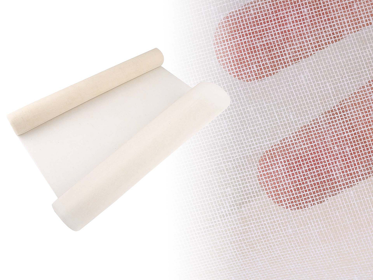 Tulle din bumbac latime 50 cm - Bej (1 Metru)