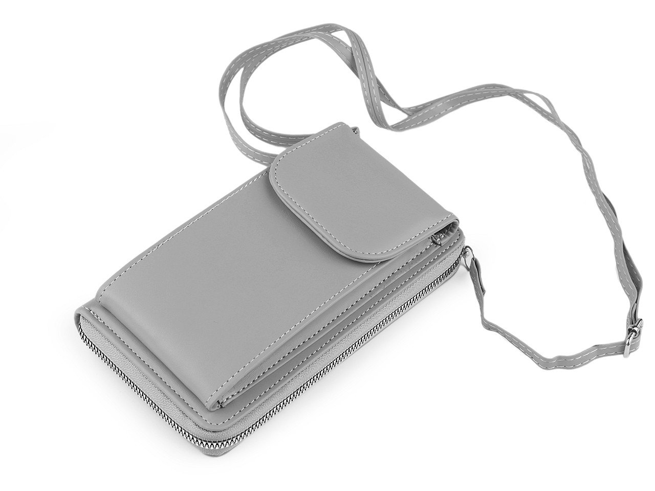 Portofel crossbody cu buzunar pentru telefon mobil 11x19cm - Negru (1 Bucată) Portofel crossbody cu buzunar pentru telefon mobil 11x19cm - Negru (1 Bucată)