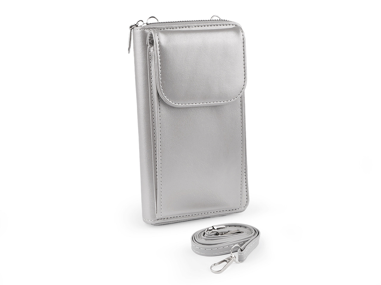 Portofel crossbody cu buzunar pentru telefon mobil 11x19cm - Negru (1 Bucată) Portofel crossbody cu buzunar pentru telefon mobil 11x19cm - Negru (1 Bucată)