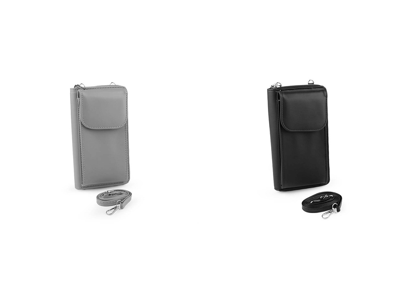 Portofel crossbody cu buzunar pentru telefon mobil 11x19cm - Negru (1 Bucată) Portofel crossbody cu buzunar pentru telefon mobil 11x19cm - Negru (1 Bucată)
