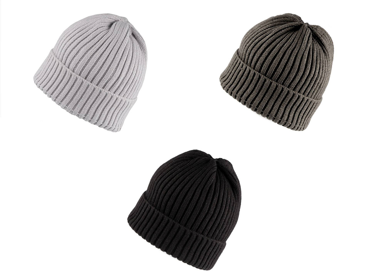 Caciula de iarna unisex - Gri neutral (1 Bucată)