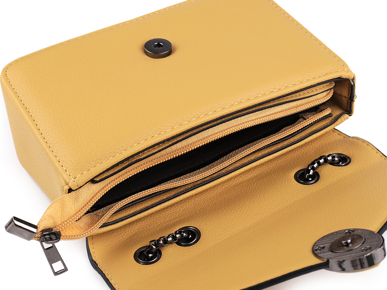 Geanta de dama crossbody 20x12 cm - Bej (1 Bucată)