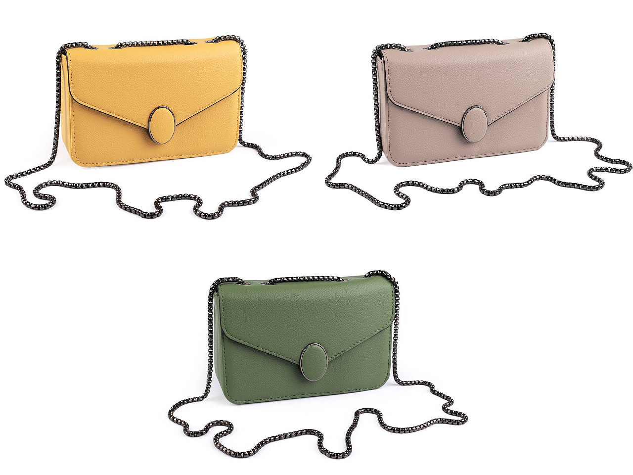 Geanta de dama crossbody 20x12 cm - Bej (1 Bucată)