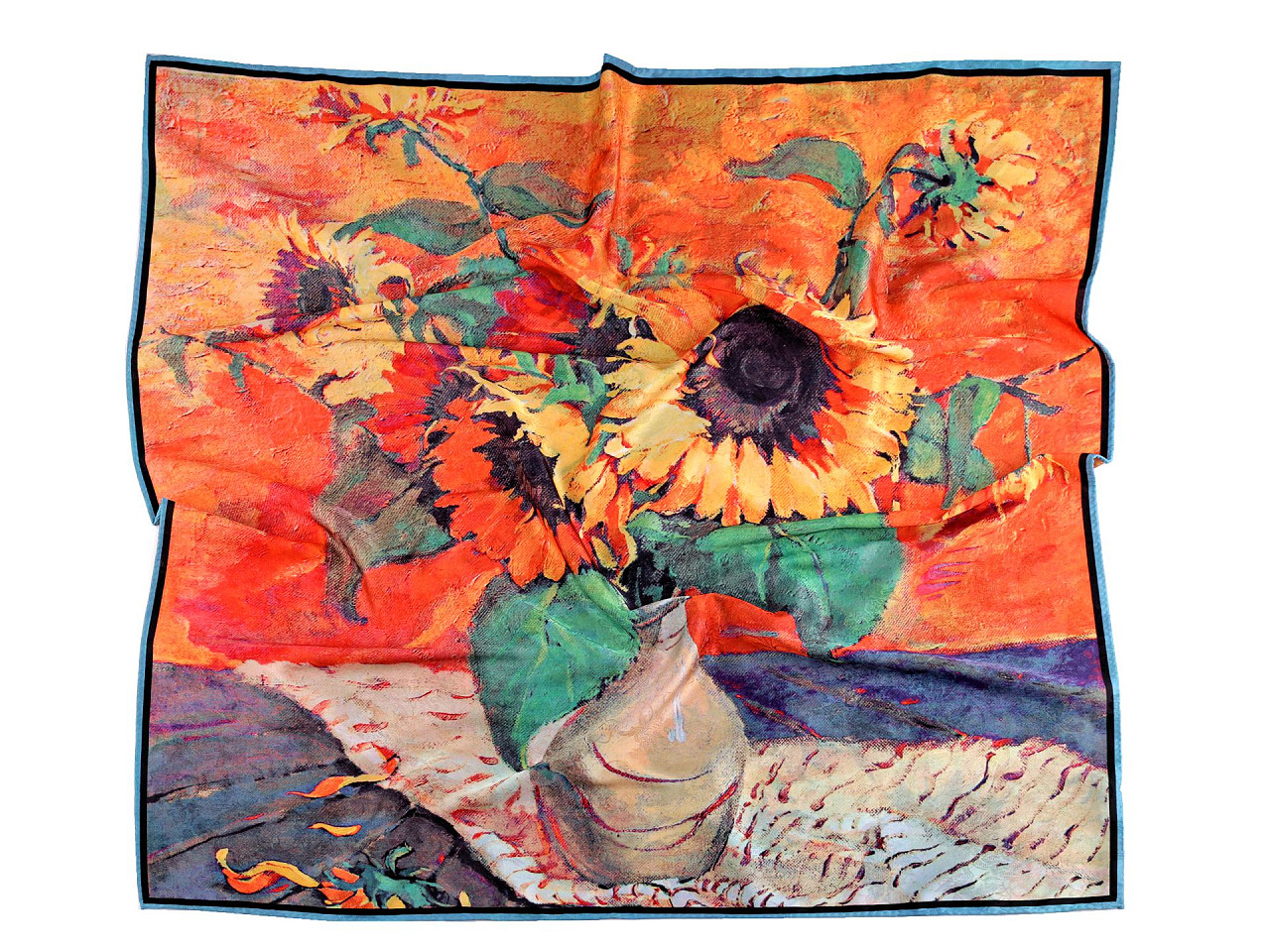 Eșarfă din satin 70x70 cm - Roșu coral (1 Bucată)