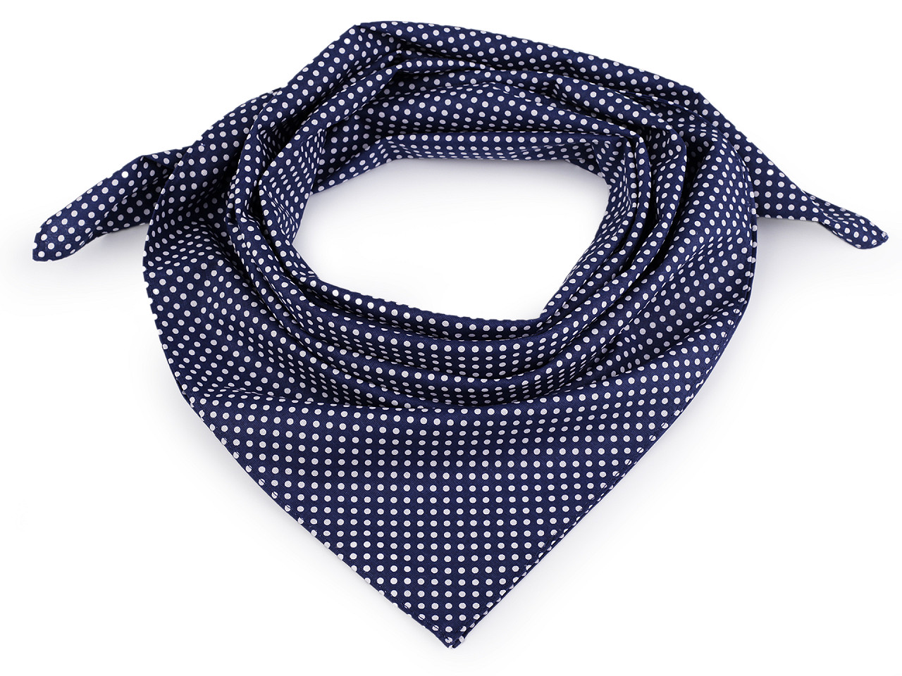 Eșarfă din bumbac cu buline 65x65 cm - Verde pastel (1 Bucată)