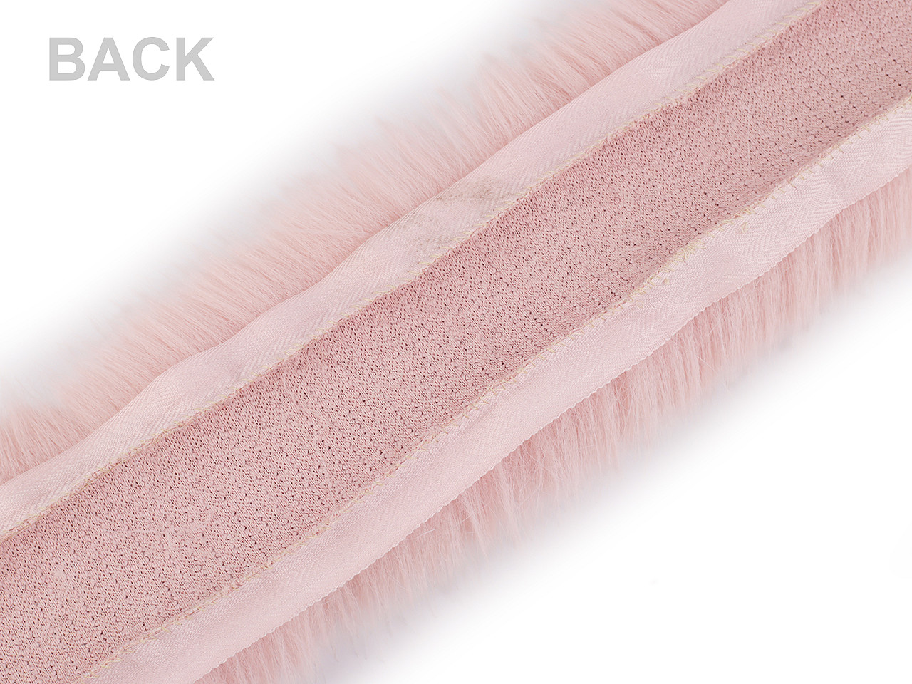 Blana sintetica decorativa plata latime 9 cm - Bej foarte deschis (1 Metru)