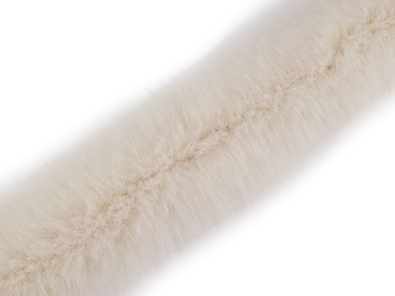 Blana sintetica decorativa plata latime 9 cm - Bej foarte deschis (1 Metru)