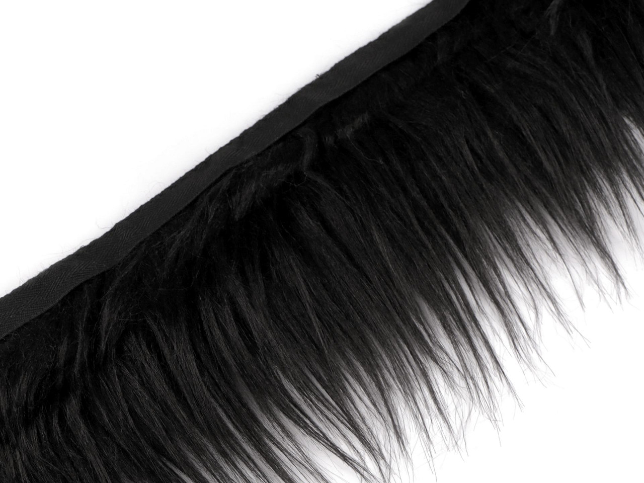 Blană sintetică decorativă pentru figurine, lățime 13 cm - Off white (1 Metru)