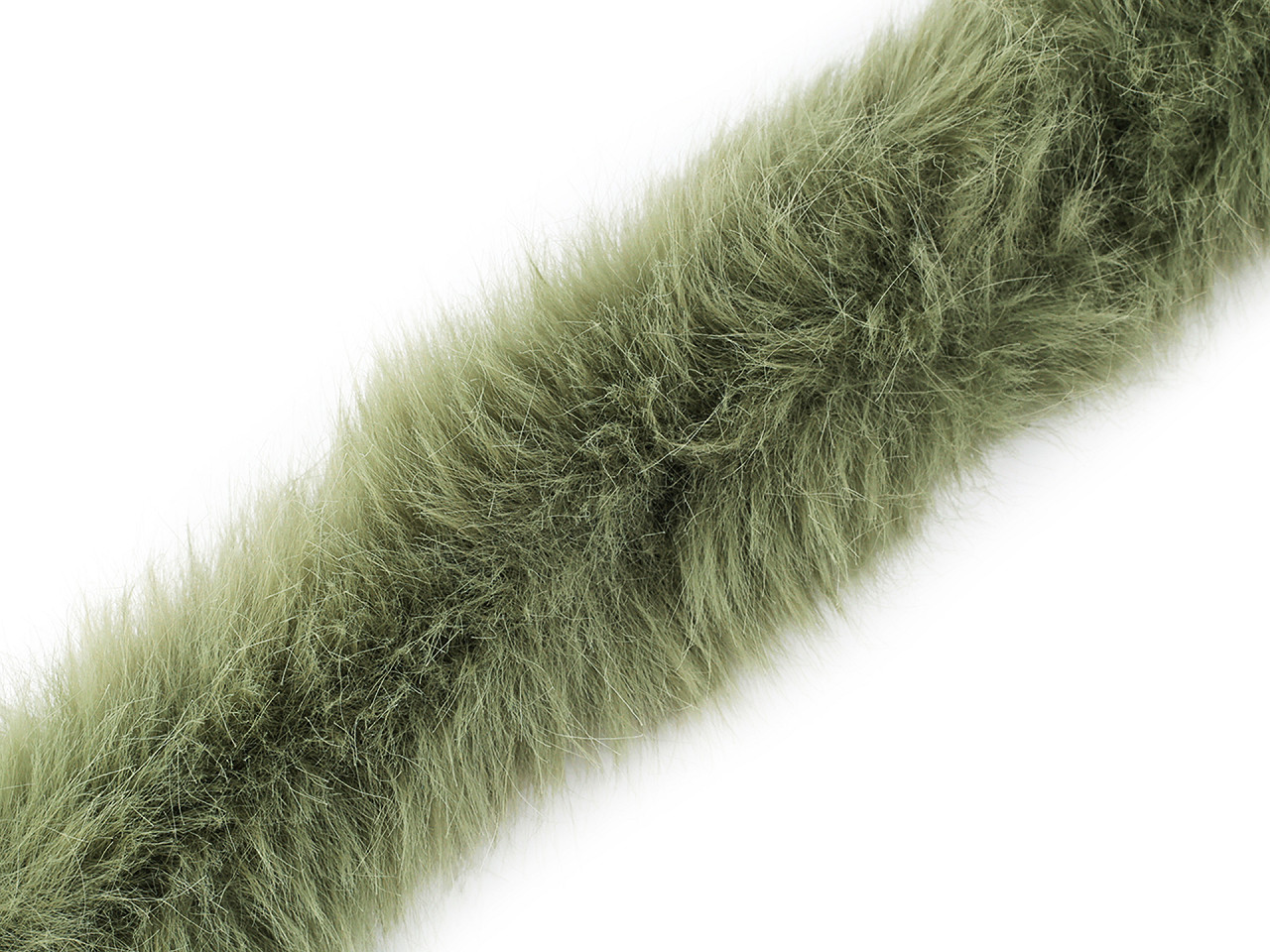 Blana sintetica decorativa rotunda latime 7 cm - Verde (1 Metru)