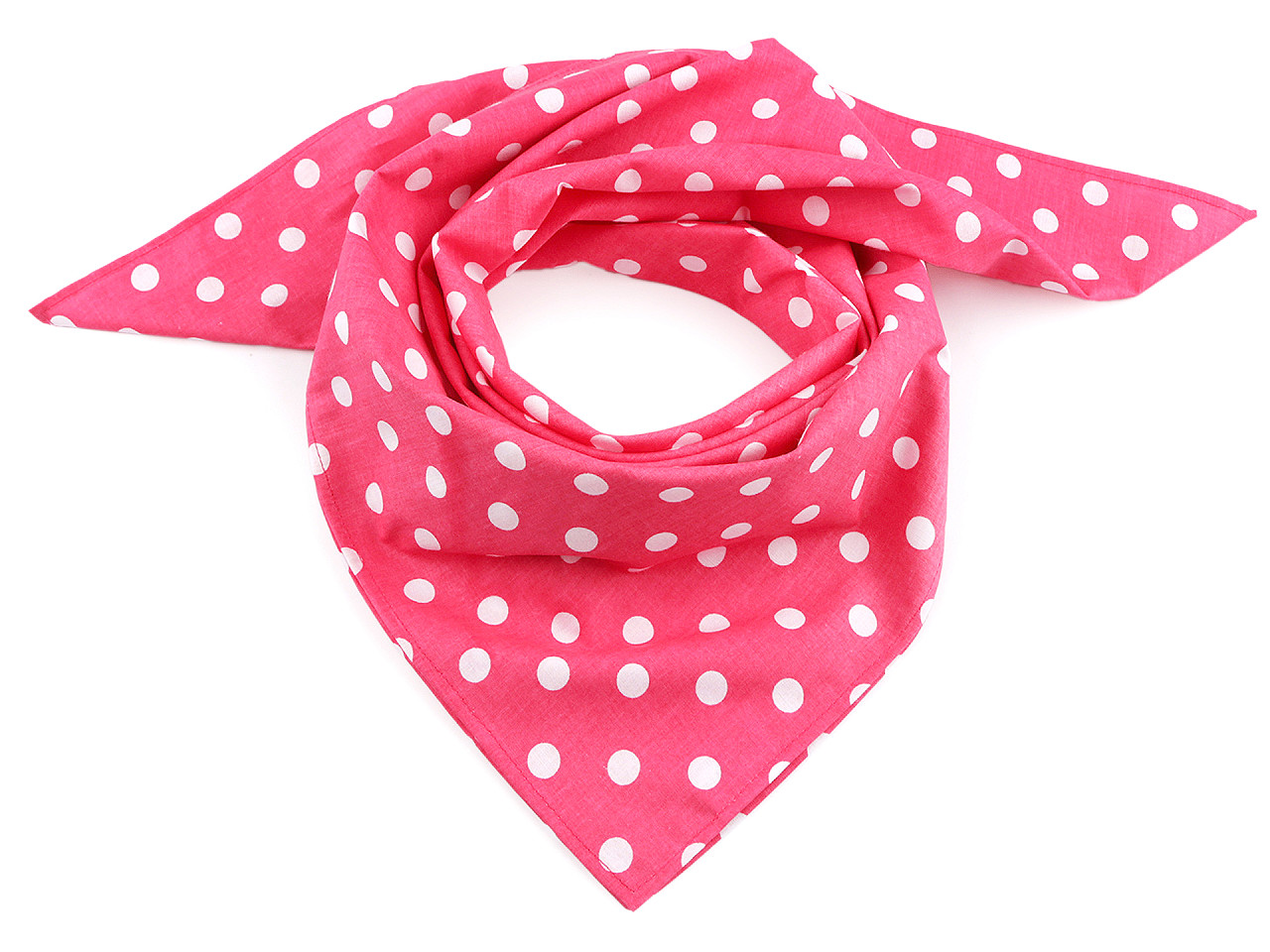 Batic din bumbac cu buline 70x70 cm - Albastru închis (1 Bucată)