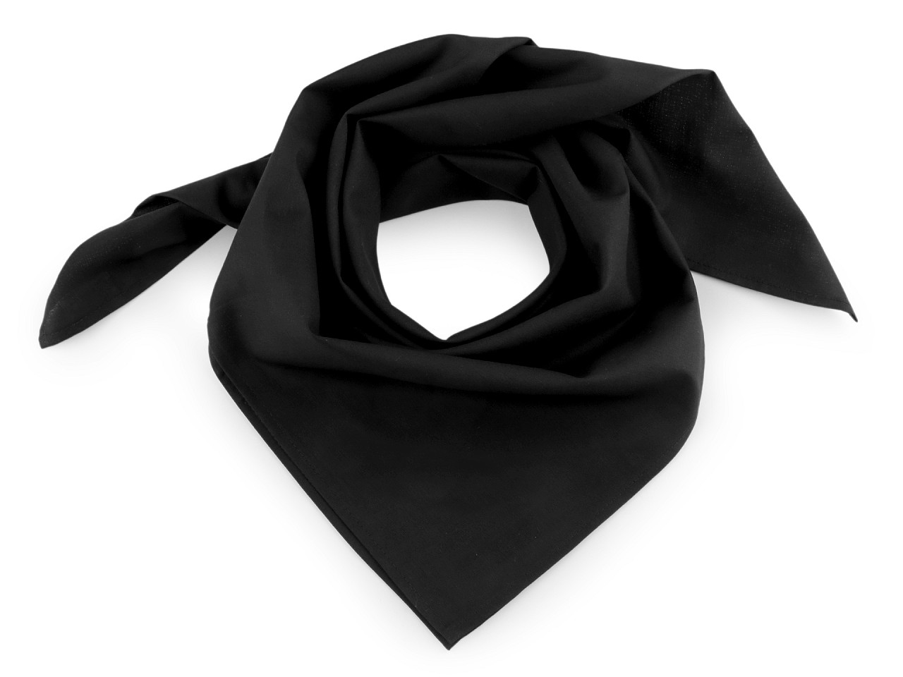 Eșarfă din bumbac, culoare uni, 70x70 cm - Crem deschis (1 Bucată)