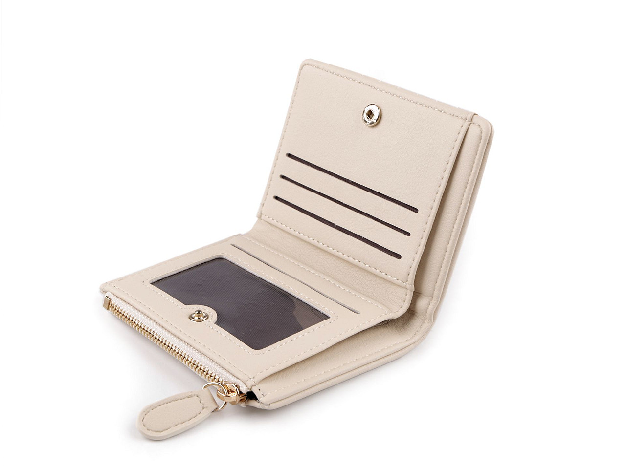 Portofel de dama brodat 9x12 cm - Negru (1 Bucată)